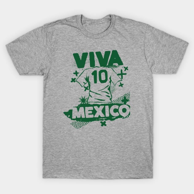 Vintage Mexican Football // Retro Grunge Mexico Soccer T-Shirt by SLAG_Creative